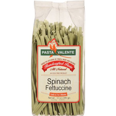 Pasta Valente Spinach Fettuccine Handcrafted Pasta, 12 oz