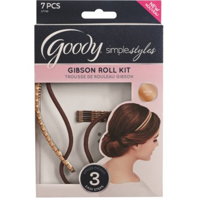 Goody Simple Styles Gibson Roll Kit, Gold, 7 pc
