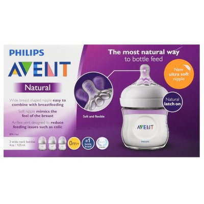 Philips Avent Natural Bottle 4oz3pk