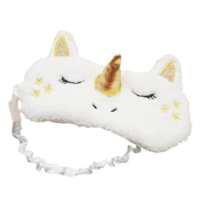 Funbase 3D Unicorn Horn Sleep Eye Mask Soft Padded Travel Eyepatch Blindfold(No Icebag)