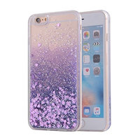 Urberry Iphone 6 Liquid Case, Sparkle Love Heart Soft Case for iPhone 6s/6 4.7 inch with A Screen Protector