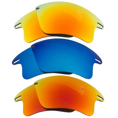 Best SEEK Replacement Lenses for Oakley FAST JACKET XL Red Yellow Blue Mirror