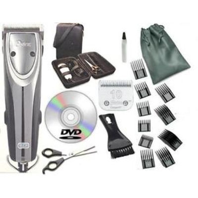 Oster 2-Speed Outlaw Animal Clipper + Case,DVD,Shears+ #10 + A5 blades+ 10 pcs Comb Set