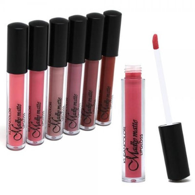 Kleancolor Set of 6 Colors Madly MATTE Lipgloss Bold & Vivid Color Matte Lipgloss Set #1