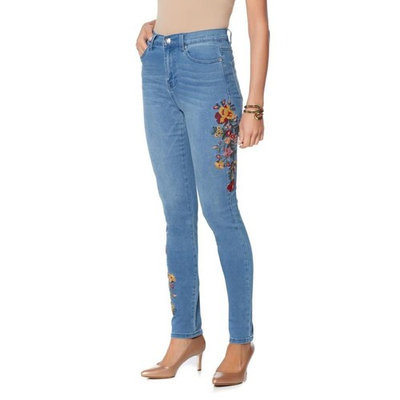 DG2 Diane Gilman Stretch Embroide Skinny Jean 560-497