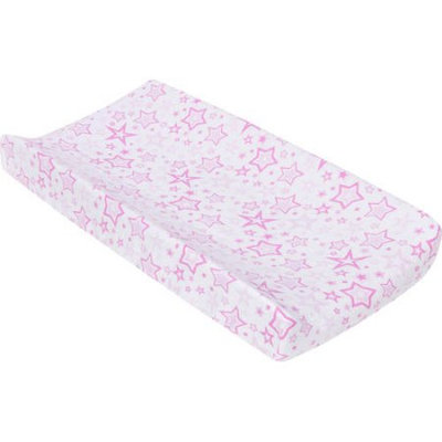 Miracle Blanket Stars Changing Pad Cover, Pink