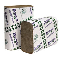 Renown C-Fold Paper Towels, Natural, 10 1/8'' X 13'', 2,400 Sheets Per Case