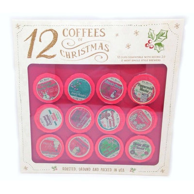 12 Coffees of Christmas Premium Holiday Sampler Pack - Keurig 2.0 Compatible
