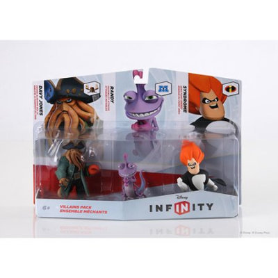 Disney Infinity Figure 3pk Villain - Randall, Davy Jones, Syndrome
