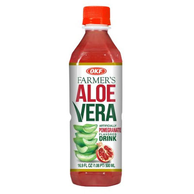 OKF Farmers Aloe Drink, Pomegranate, 16.9 Fl Oz
