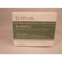 b leve b restful Rejuvenating Night Cream Anti Aging Natural Grape Extract Technology 1.7 fl oz 50ml