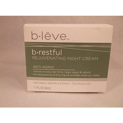 b leve b restful Rejuvenating Night Cream Anti Aging Natural Grape Extract Technology 1.7 fl oz 50ml