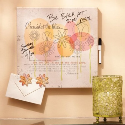 Consider the Lillies Dry Erase Memo Board