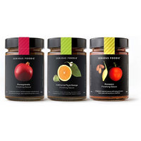 The Serious Foodie Gourmet Sauces - Perfect for Finishing: Romesco Finishing Sauce, Pomegranate Finishing Sauce, Calimyrna Fig & Orange Finishing Sauce
