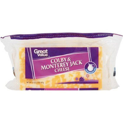 Great Value Colby & Monterey Jack Cheese, 32 oz