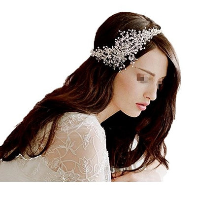 Wedding Headdress Handmade Crystal Rhinestones Headband Bridal Hair Accessorie Headpieces Flower Head Band Wear Jewelry
