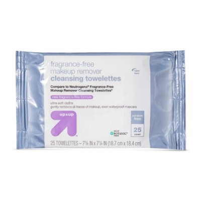 Fragrance Free 25ct Facial Wipes - Up&Up (Compare to Neutrogena Fragrance-Free Makeup Remover Cleansing Towelettes)
