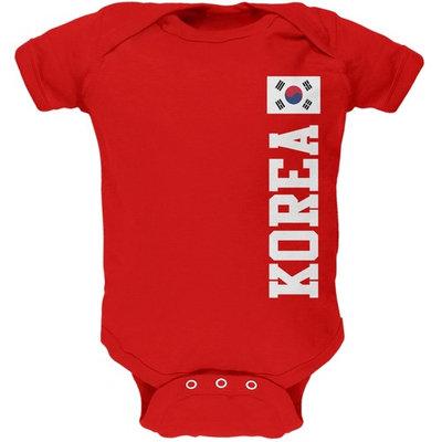 World Cup South Korea Red Soft Baby One Piece