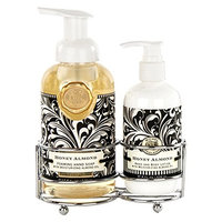 Michel Design Works Hand Care Soap/Lotion Caddy Set, Honey Almond, Set of 2 Caddy Holders Sets