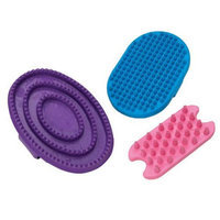 Petedge TP8600 19 MGT Rubber Grooming Brush Blue Oval Curry
