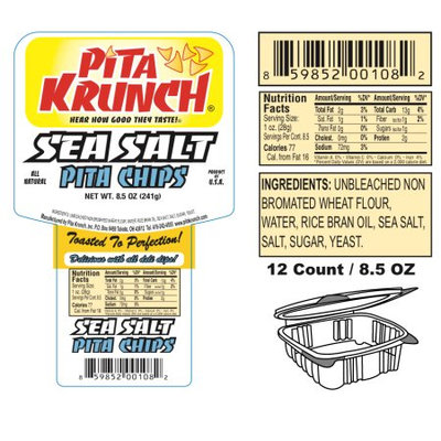 Pita Krunch Inc Pita Krunch /Pita Chips - Sea Salt