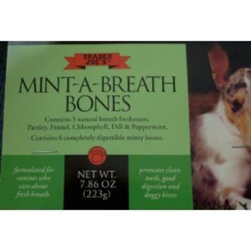 Breath Dog Trader Joe's Minty Dog Bones Trader Joe's Mint-A