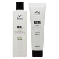 Ag Hair Care AG Hair Refuel Shampoo 10oz + Restore Conditioner 6oz 'Duo' (Pack of 2)