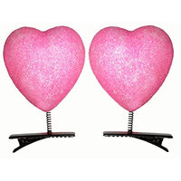 Lucore Heart Head Bopper Hairpins - 10 PC Set Bobble Wobble Valentines Day Hair Clip Decorations