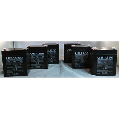Universal Power Group NP5-12 Home Alarm Battery 12v 5ah SLA UB1250-6 Pack