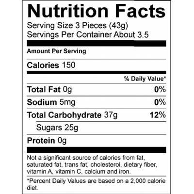 Sathers Chuckles Cherry Slices Gummi Candy 5 oz. (Pack of 12)