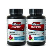 Cranberry kidney - CRANBERRY CONCENTRATED 252Mg with Vitamins C and E - Immune defense - 2 Bottles 120 softgels