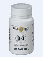D3 (Cholecalciferol) 1000 IU 100 caps by Bio-Tech