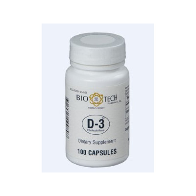 D3 (Cholecalciferol) 1000 IU 100 caps by Bio-Tech