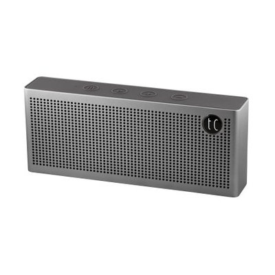 TechComm SD-T6 Bluetooth Speaker with Round Rare Earth Dual 8W Speaker, High-Quality Aluminum Shell, Powerful Battery and Auxiliary Input, for Music and Hands-Free Calling