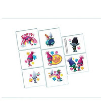Trolls Tattoos, 1 sheet with 8 squares