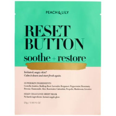 Peach & Lily Reset Button Soothe + Restore Sheet Mask, 0.85 fl oz