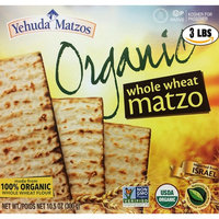 Yahuda Matzos Ancient Grain Organic Spelt Matzo Kosher For Passover 10.5 oz. Pack of 3.