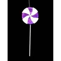 Large Candy Fantasy Grape Swirl Lollipop Christmas Ornament Decoration 22