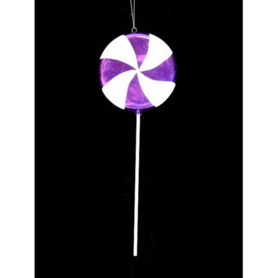 Large Candy Fantasy Grape Swirl Lollipop Christmas Ornament Decoration 22