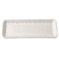 Supermarket Trays, White, Foam, 14 1/2 x 5 3/4 x 1