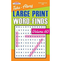 Take-Along Large Print Word Find Puzzle Book-Vol.60