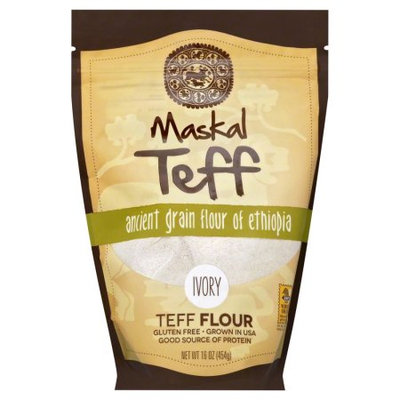 Maskal Teff Gluten Free Teff Flour, Ivory, 16 Oz