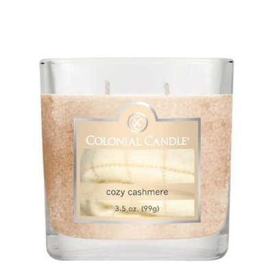 Colonial Candle 3-1/2-Ounce Scented Oval Jar Candle, Cozy Cashmere