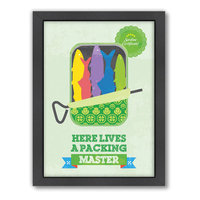 Americanflat Patricia Pino ''Packing Master'' Framed Wall Art
