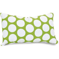 Majestic Home Goods Black Large Polka Dot Small Decorative Pillow, 12