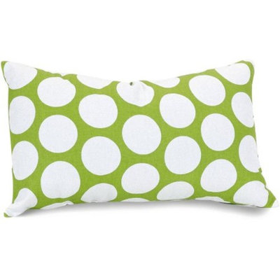 Majestic Home Goods Black Large Polka Dot Small Decorative Pillow, 12