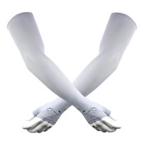 The Elixir UV Protection Arm Cooler Cooling Sleeves Hand Cover Compression Arm Sleeves, 1 Pair Gray
