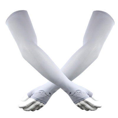 The Elixir UV Protection Arm Cooler Cooling Sleeves Hand Cover Compression Arm Sleeves, 1 Pair Gray