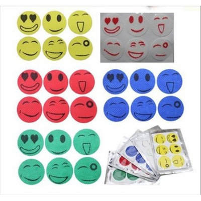 The Source Force Mosquito Repellent Smiley Face Stickers (Set of 4 Sheets)