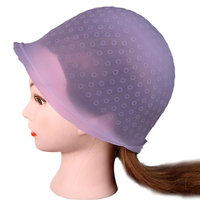 Chartsea Pro Salon Dye Silicone Cap with Hook Hair Salon Color Coloring Highlighting Reusable Set Frosting Tipping Dyeing Color Tools